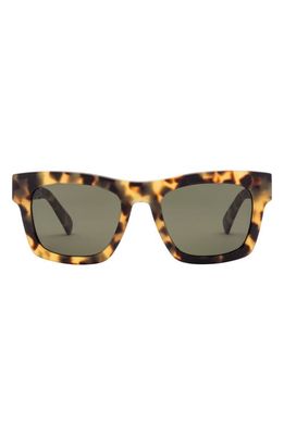 Electric Crasher 54mm Polarized Square Sunglasses in Matte Tort/Grey Polar