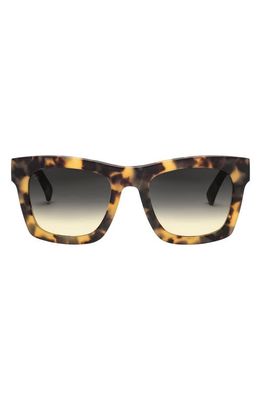 Electric Crasher 54mm Rectangle Sunglasses in Matte Tort/Black Gradient