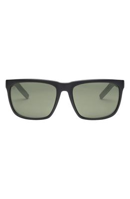 Electric Knoxville 56mm Polarized Rectangle Sunglasses in Black/Grey Polar