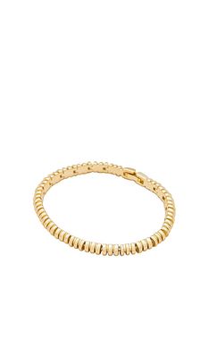 Electric Picks Jewelry Bronx Bracelet in Metallic Gold.
