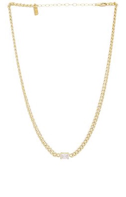 Electric Picks Jewelry Chiara Necklace in Metallic Gold.