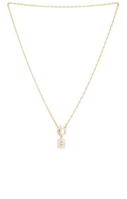 Electric Picks Jewelry Shine Necklace in Metallic Gold.