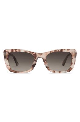 Electric Portofino 52mm Gradient Rectangular Sunglasses in Flamingo/Black Gradient