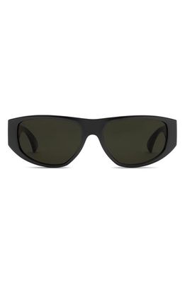 Electric Stanton 45mm Polarized Cat Eye Sunglasses in Gloss Black/Grey Polar 