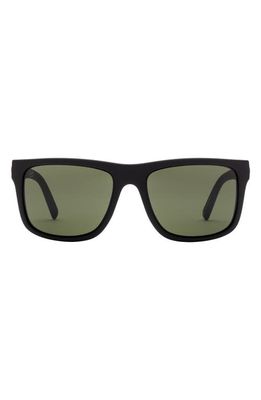 Electric Swingarm XL 59mm Flat Top Sunglasses in Matte Black/Grey