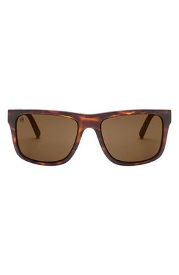 Electric Swingarm XL 59mm Flat Top Sunglasses in Matte Tort/Bronze