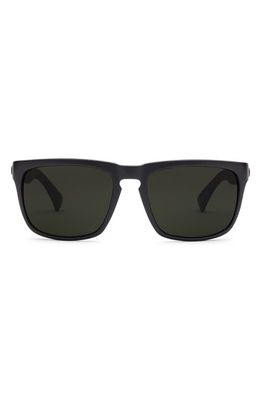 Electric x Jason Momoa Knoxville Polarized Keyhole Sunglasses in Matte Black/Grey Polar