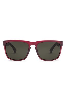Electric x Jason Momoa Knoxville XL Polarized Keyhole Sunglasses in Matte Boars Blood/Grey Polar