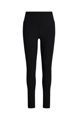 ELECTRIC YOGA Color Block Rib Legging in Black/white 