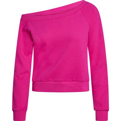 ELECTRIC YOGA Off Shoulder Sweatshirt in Pink Yarrow 