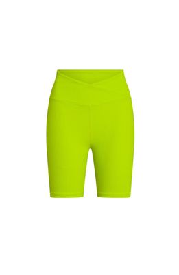 ELECTRIC YOGA Rib Biker Shorts in Lime Punch 