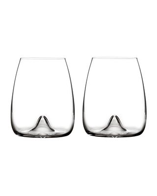 Elegance Stemless Wine Glasses, Set of 2