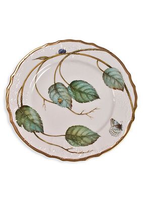 Elegant Foliage Porcelain Dinner Plate