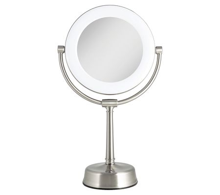 Eleganze 10X/1X Magnification LED Mirror w/ Adj ustable Height
