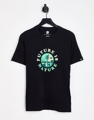 Element Future Land graphic t-shirt in black