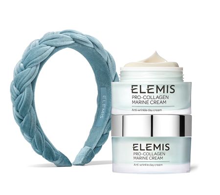 ELEMIS Pro-Collagen Marine Cream 1-oz Duo w/ Braid Headband