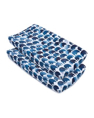 Elephant Changing Pad Cover, 2 Pack