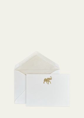 Elephant Stationery Set, 12 Cards & Envelopes