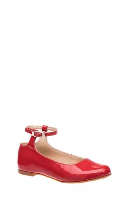 Elephantito Celina Ankle Strap Flat in Red