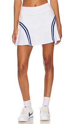 Eleven by Venus Williams Backspin High Waisted Skirt in White