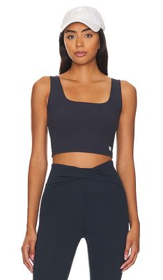 Eleven by Venus Williams Delight Cropped Tank in Navy