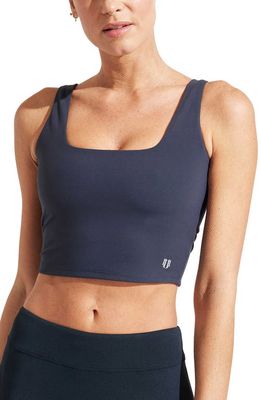 EleVen by Venus Williams Delight Cutout Back Crop Tank in Midnight