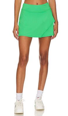 Eleven by Venus Williams Superfly Rib Skirt in Green
