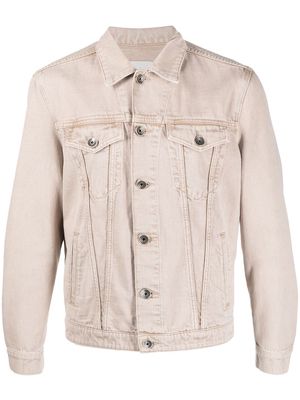 Eleventy button-down fastening denim jacket - Neutrals