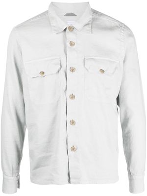 Eleventy button-front denim shirt - Grey