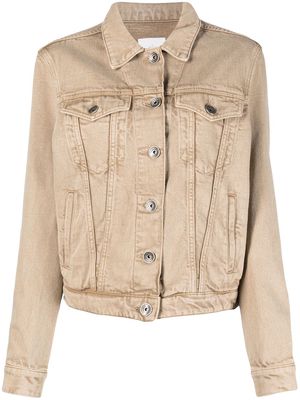 Eleventy button-up denim jacket - Brown
