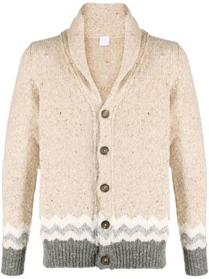Eleventy button-up knitted cardigan - Neutrals