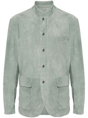Eleventy buttoned suede jacket - Green