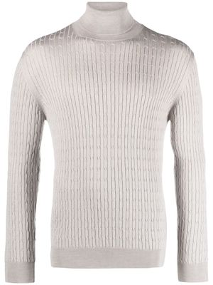 Eleventy cable-knit wool-blend jumper - Neutrals