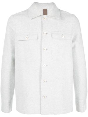 Eleventy chest flap-pocket shirt jacket - Grey