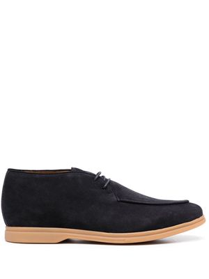 Eleventy Chukka lace-up leather boots - Blue