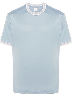 Eleventy contrast-border cotton T-shirt - Blue
