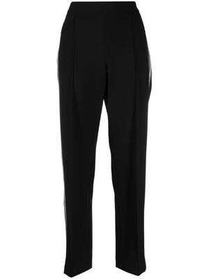 Eleventy contrasting side panel trousers - Black
