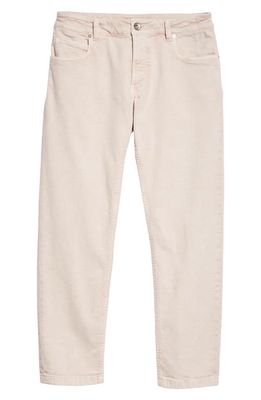 Eleventy Cotton Stretch Twill Pants in Dusty Pink