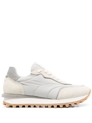 Eleventy deconstructed-sole panelled sneakers - Neutrals