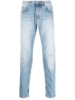 Eleventy distressed-effect slim-cut jeans - Blue