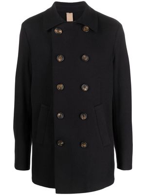 Eleventy double-breasted wool peacoat - Blue