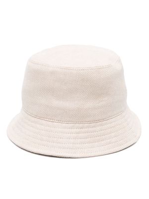 Eleventy drawstring-detailed bucket hat - Neutrals