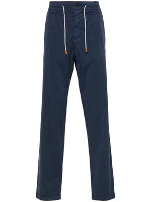 Eleventy drawstring-fastening trousers - Blue
