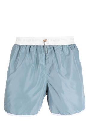Eleventy drawstring-fastening waist swim shorts - Blue