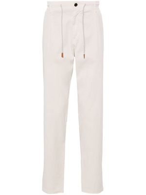 Eleventy drawstring tapered trousers - Neutrals