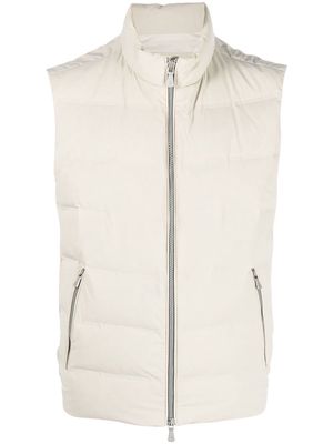 Eleventy feather-down padded gilet - Neutrals