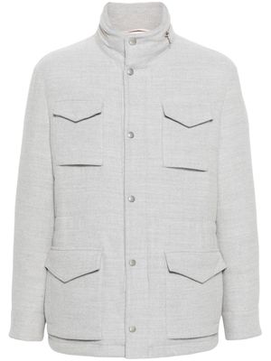 Eleventy Field wool jacket - Grey