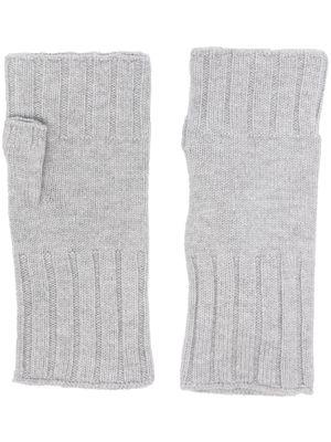 Eleventy fine-knit gloves - Grey
