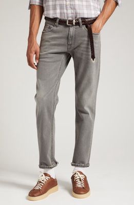 Eleventy Five-Pocket Stretch Denim Pants in Medium Grey at Nordstrom, Size 38