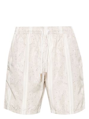 Eleventy floral-print swim shorts - Neutrals